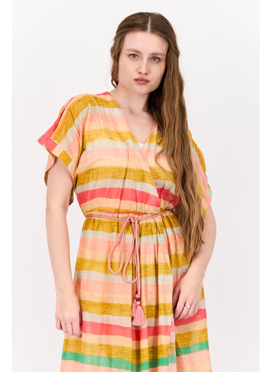 Women Stripe Maxi Dress, Yellow Combo - pzsku/Z9CDC14AC1E3079A8E6EAZ/45/_/1737642376/152eb472-06a2-4103-866b-9f47f51cc079