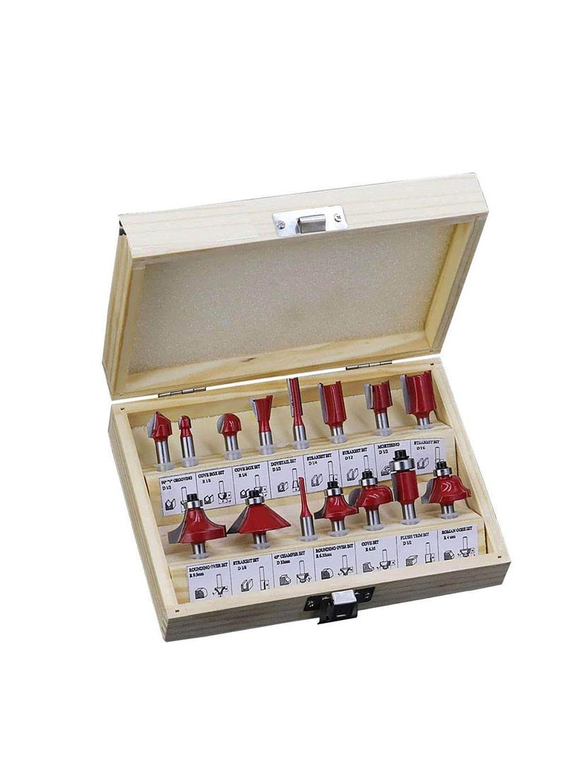 DIY Crafts Diy Crafts CTDIYHI47466 148mmshank Carbide Router Bit for Wood Cutter Engraving Cutting Tools Pack of 1 Set Cutting Edge Length8mm Have Box Multicolor  - Image 1