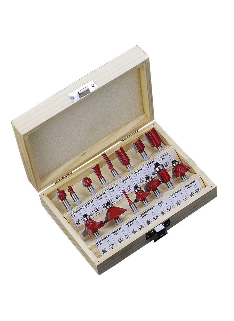 DIY Crafts Diy Crafts CTDIYHI47466 148mmshank Carbide Router Bit for Wood Cutter Engraving Cutting Tools Pack of 1 Set Cutting Edge Length8mm Have Box Multicolor  - Image 2