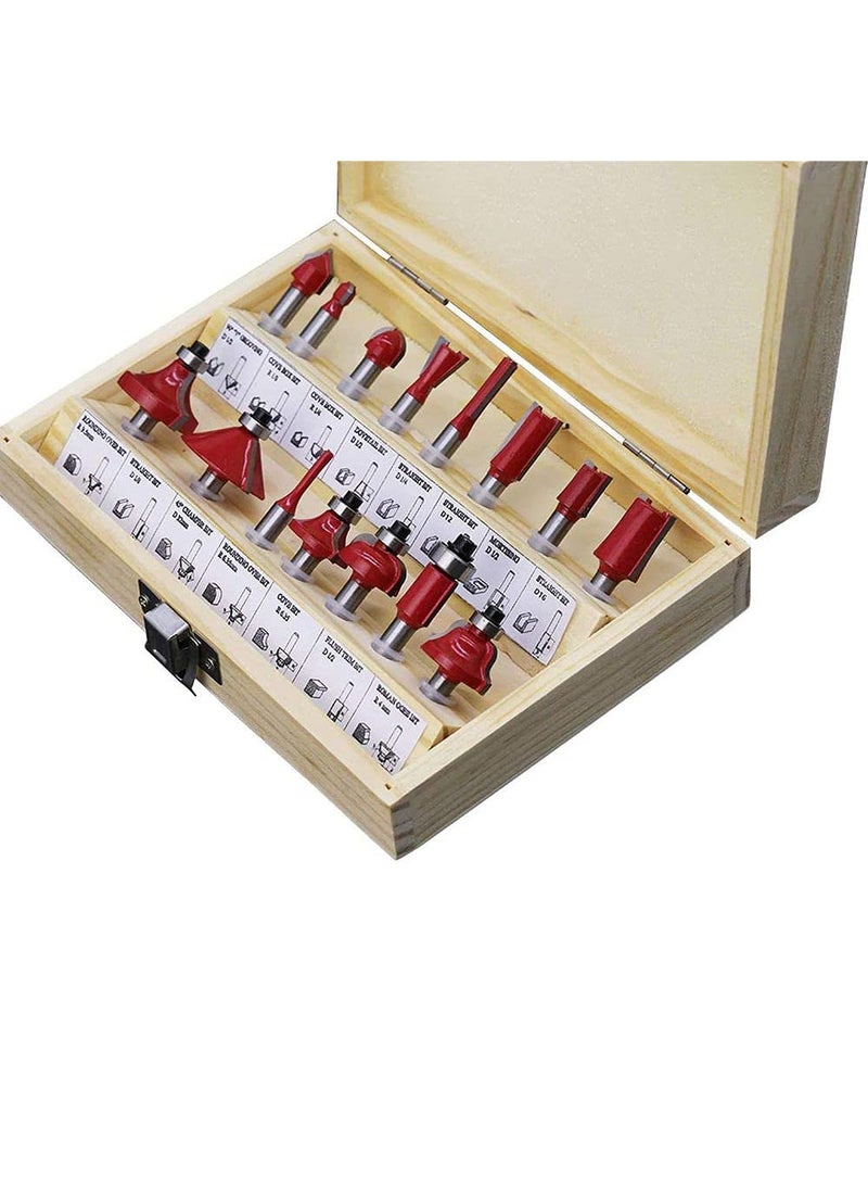DIY Crafts Diy Crafts CTDIYHI47466 148mmshank Carbide Router Bit for Wood Cutter Engraving Cutting Tools Pack of 1 Set Cutting Edge Length8mm Have Box Multicolor  - Image 4