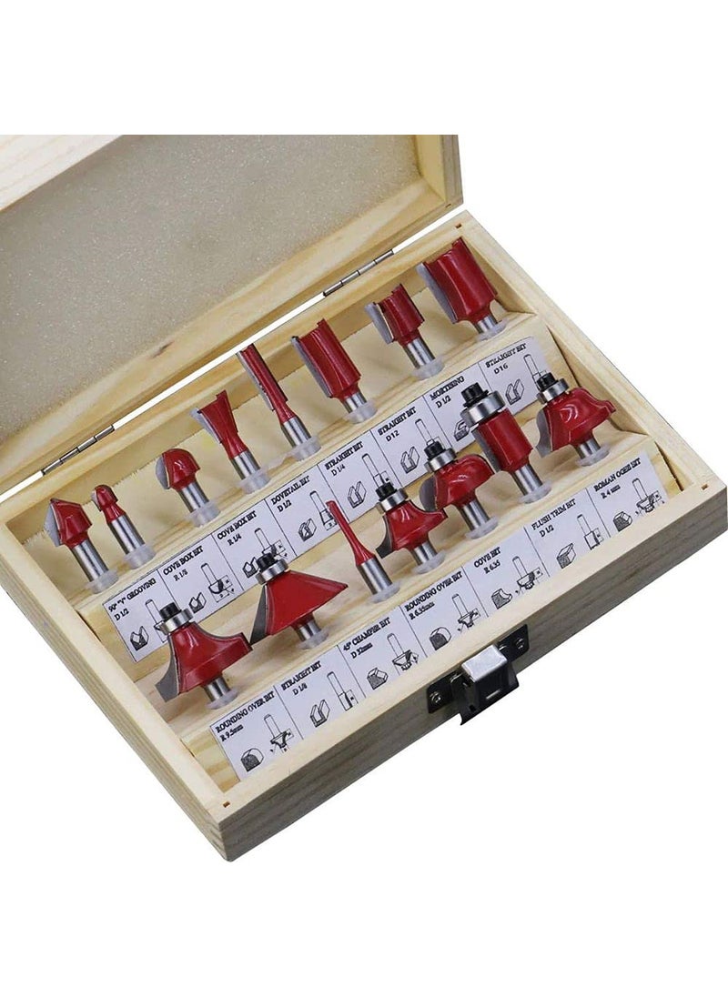 DIY Crafts Diy Crafts CTDIYHI47466 148mmshank Carbide Router Bit for Wood Cutter Engraving Cutting Tools Pack of 1 Set Cutting Edge Length8mm Have Box Multicolor  - Image 3