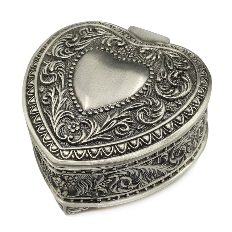 falado Emboss Alloy Metal Music Box Wind Up and Golden Movement Music Box for ChristmasBirthdayValentines DayMothers Day HeartShapedSongsRomeo and Juliet - Image 4