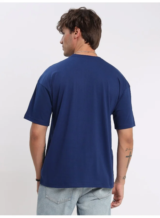 Beyoung Illusional Thoughts Printed Oversized T-shirt for Men