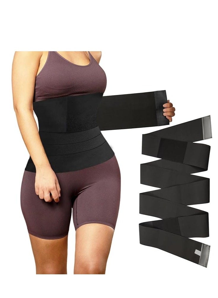 Generic 5M Waist Trainer for Women Lower Belly Fat, Slimming Tummy Wrap Belt Adjustable Comfortable Back Braces for Lower Back Pain Relief Abdominal Body Slimming Belt For Flat Tummy Belly Slimming Belt Swe  - Image 1
