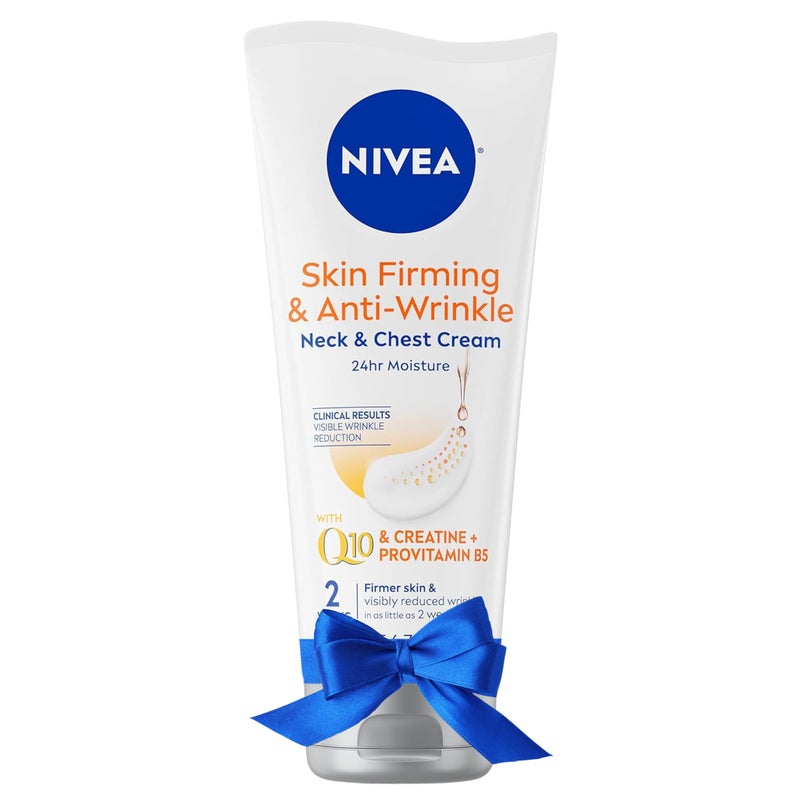 NIVEA Skin Firming and Anti Wrinkle Neck and Chest Cream with Q10, Creatine and Provitamin B5, Skin Firming Body Cream Reduces the Look of Fine Lines and Wrinkles, Holiday Gifts for Women, 6.7 Oz Tube - Image 1