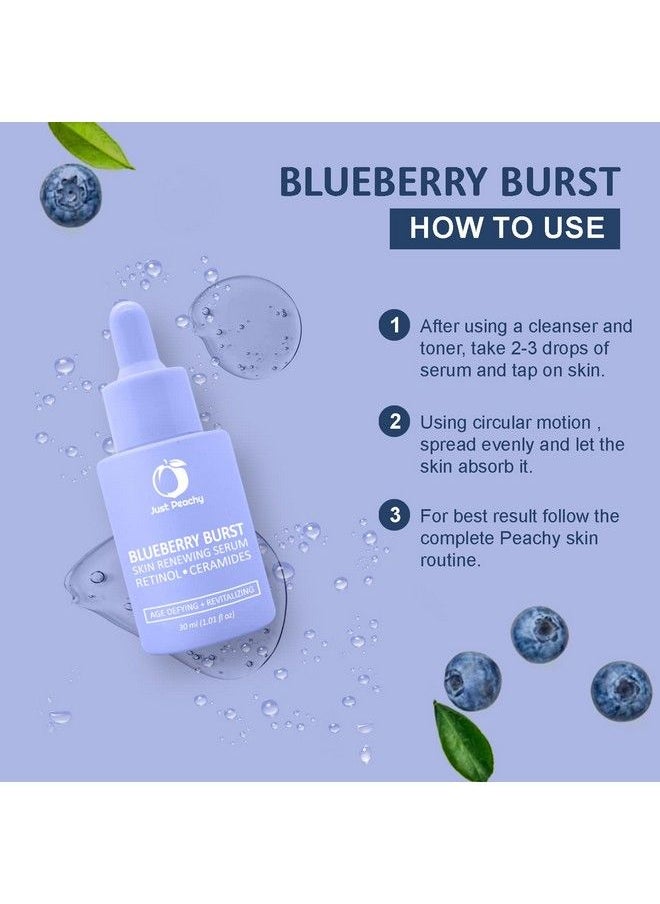 Blueberry Burst Skin Renewing Serum ; Night Face Serum With Blueberry Retinol Vit E And Ceramides ; Reduce Fine Lines & Wrinkles ; Age Defying ; All Skin Type Face Serum 30 Ml - pzsku/Z9CDC4401FD88E3348757Z/45/_/1689146814/d4e17c38-8604-40b6-ab19-6c5d81f5c9d4