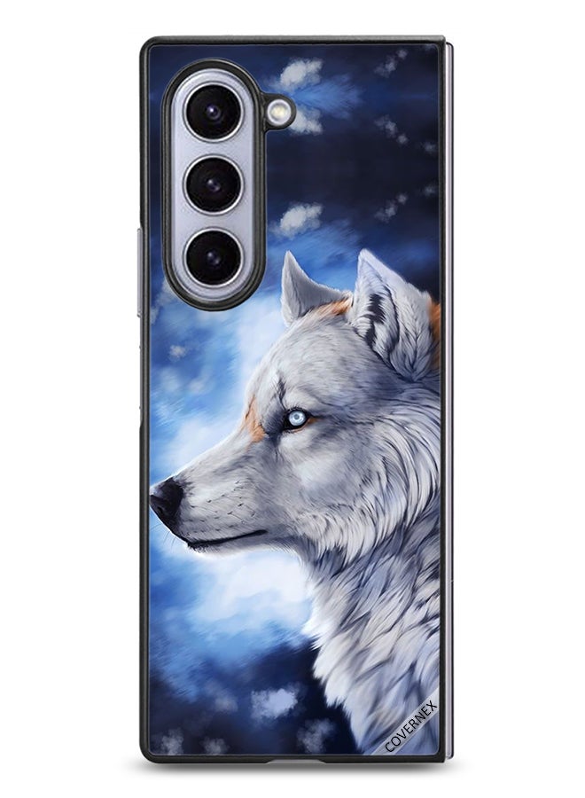 Covernex Samsung Galaxy Z Fold6 Protective Case Cover Wolf Paint Art - Image 1