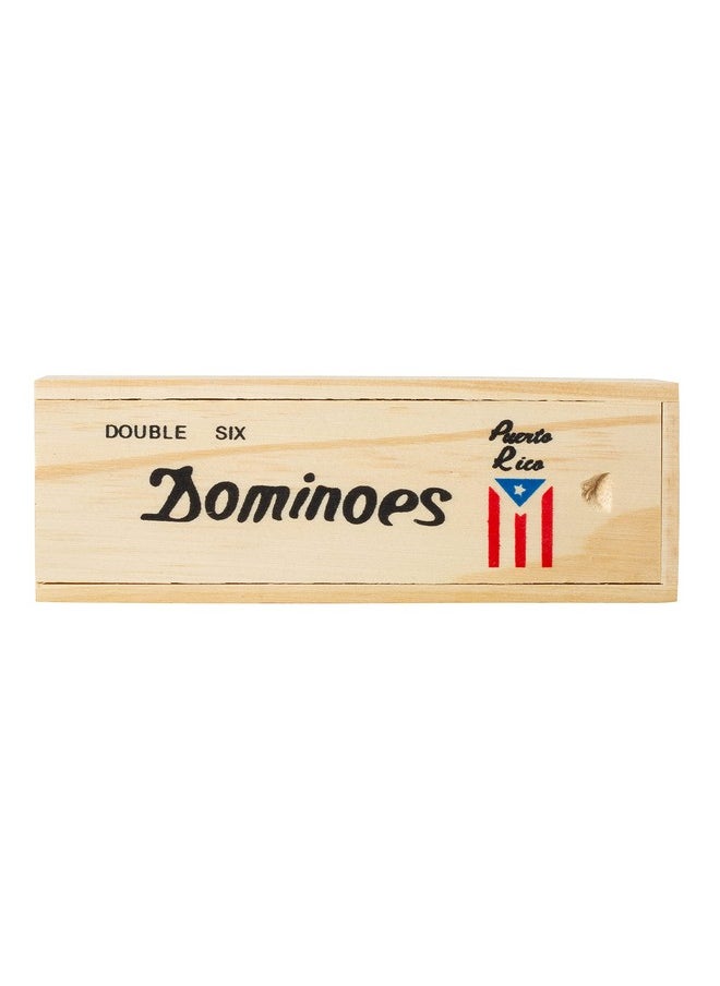 Artisan Owl Puerto Rico Double Six Dominoes Set With Puerto Rico Design On Dominoes (Flag)  - Image 3