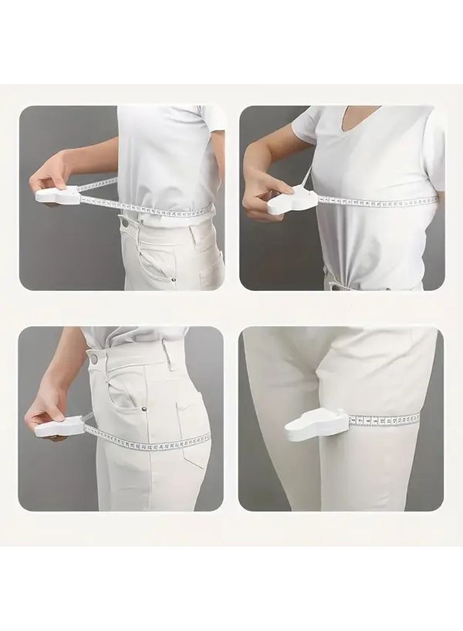 White Portable Body Measuring Tape For Fitness And Sewing High Precision - Image 4