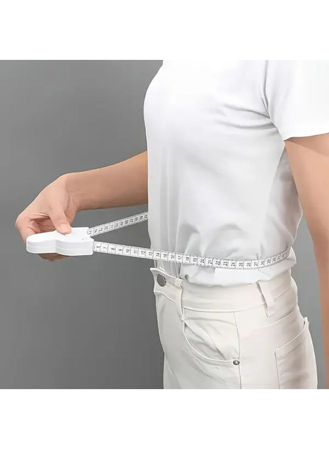 White Portable Body Measuring Tape For Fitness And Sewing High Precision - Image 5