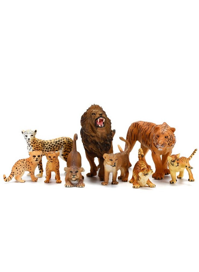 Kimicare 20 PCS Safari Animals Figures Toys, Realistic Plastic Animals Figurines, African Zoo Wild Jungle Animals Playset with Elephant, Giraffe, Lion, Tiger for Kids Party Supplies Cake Topper - Image 4