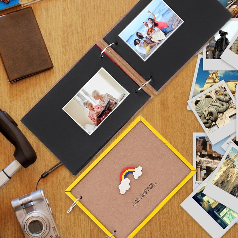 TOYANDONA Self-adhesive Photo Album Scrapbook Book Rainbow Cover DIY Family Picture Storage for Travel and Memory Keeping - Image 4