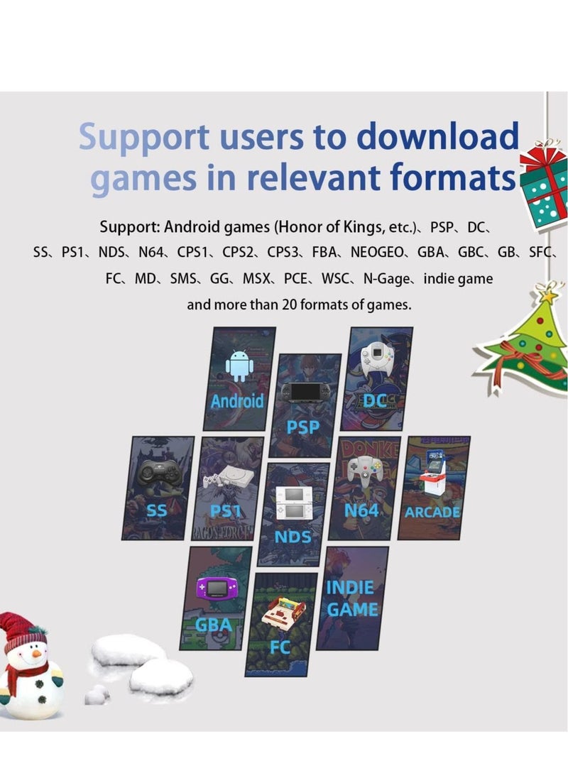 ANBERNIC  RG353V Retro Handheld Game with Dual OS Android 11 and Linux, RG353V with 64G TF Card Pre-Installed 4452 Games Supports 5G WiFi 4.2 Bluetooth(Black)  - Image 3