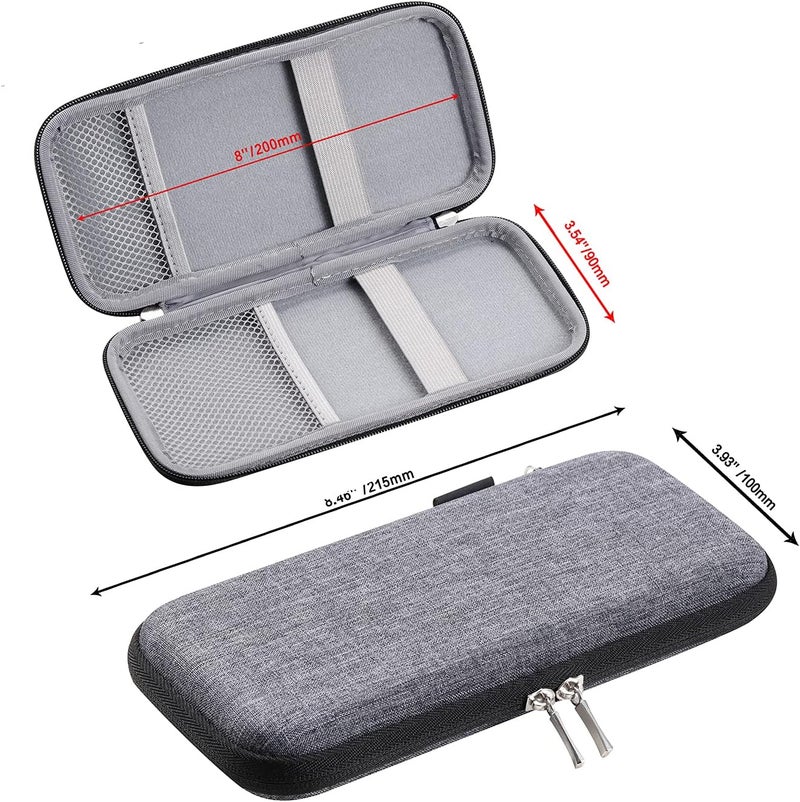 iDream365 Upgraded Hard Pencil Case Box for Adults,Durable Pen Carrying Case with Zipper-Grey - Image 4