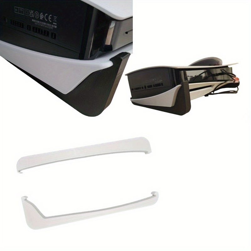 Stable Horizontal Stand for PS5 With White Base Disc Digital Edition Solid Mount Easy Install - Image 1