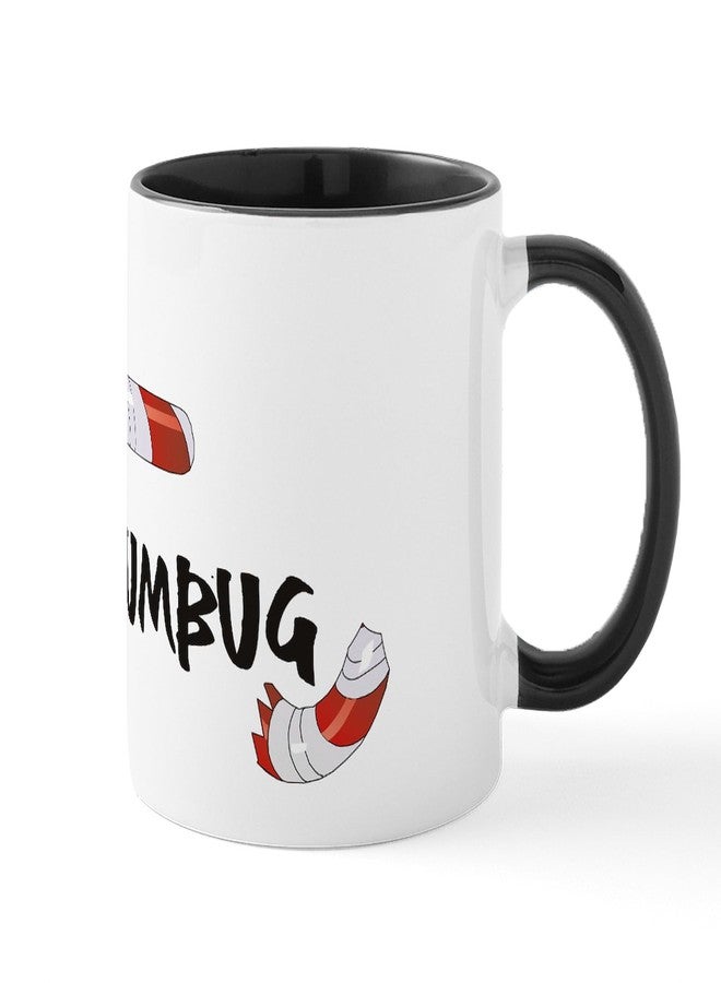 cafe press CafePress Bah Humbug Broken Candy Cane Mug 11 oz (325 ml) Ceramic Coffee Mug - Image 1