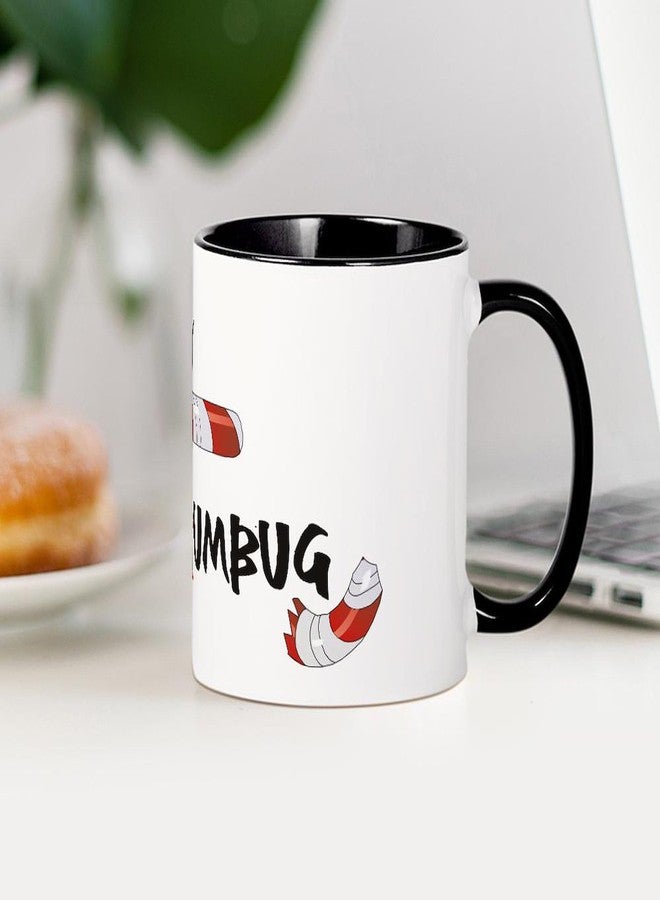 cafe press CafePress Bah Humbug Broken Candy Cane Mug 11 oz (325 ml) Ceramic Coffee Mug - Image 5