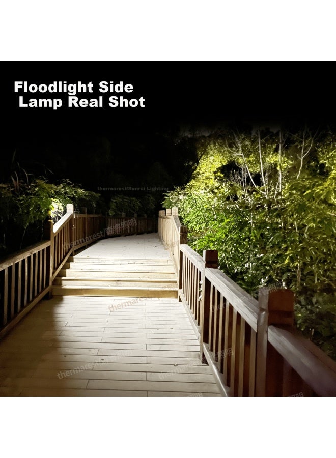 Thermarest High-power Flashlight Super Bright Long-range Long-lasting Military Emergency Rechargeable Portable Searchlight Outdoor Patrol Golden Cicada Lamp - Image 4