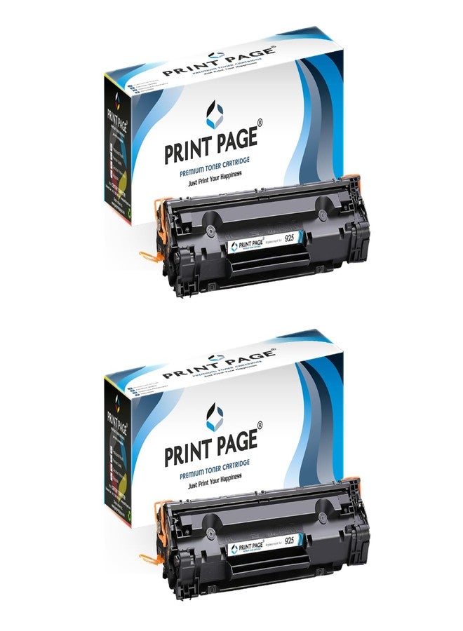 Print Page 925 Toner Cartridge Compatible for Printers LBP 6030W , 6030B , 6018B, 3010B , MF3010 (Set of 2) - Image 1