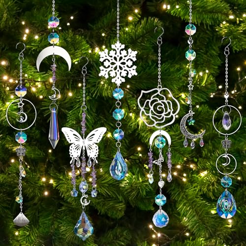 HYBEADS DIY Suncatchers 400pcs Sun Catchers Making Supplies Kit Art and Crafts for Adults Hanging Prism Sun Catcher with Crystals Rainbow Maker for Christmas Decor Indoor Window Home Wedding Outside Garden - Image 3