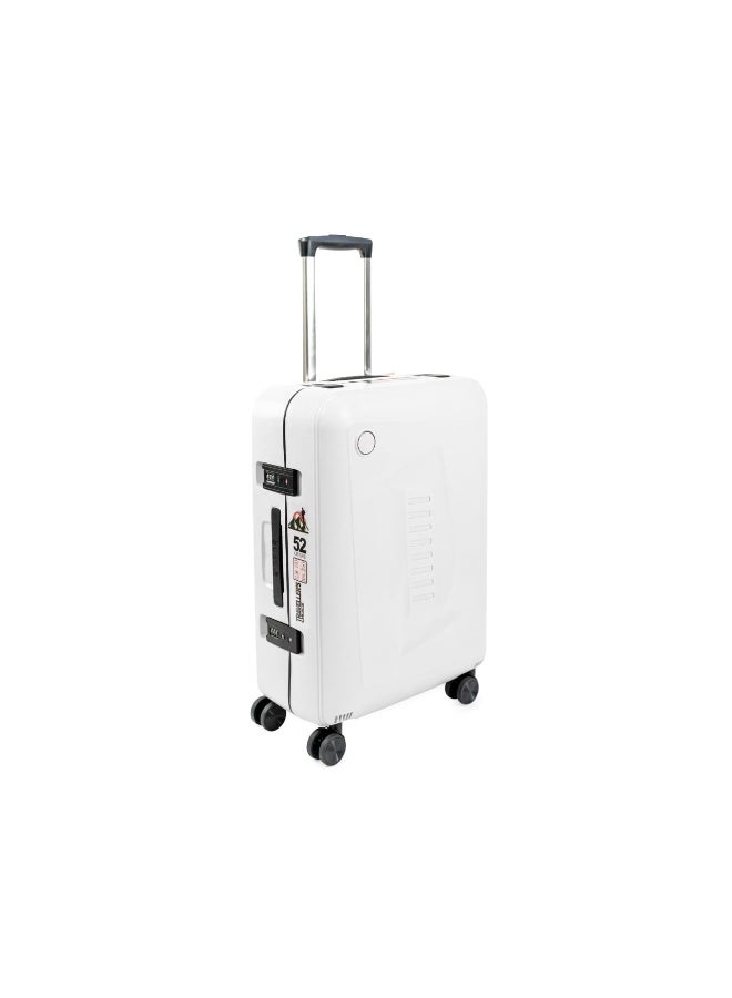 20 inch 24 inch 28 inch carry on suitcase 3 piece traveling luggage sets fashion style rolling trolley bag White - Image 5