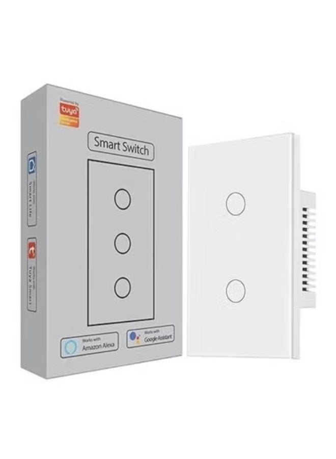 Tuya Smart ZIGBEE 2 Gang Light Touch Switch Works with Google Home - Image 1