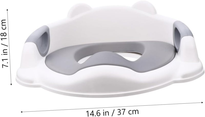 NUOBESTY PU Cushion Toilet Trainer Seat with Non Slip Base and Leakage Urine Block Comfortable Contoured Backrest for Boys and Potty Training and Independent Use - Image 2
