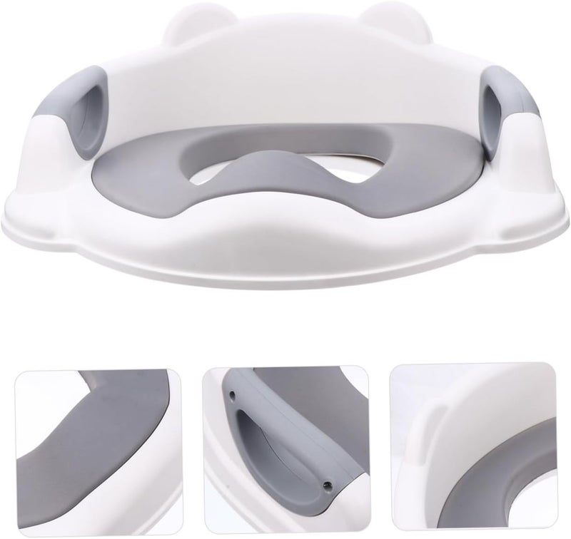 NUOBESTY PU Cushion Toilet Trainer Seat with Non Slip Base and Leakage Urine Block Comfortable Contoured Backrest for Boys and Potty Training and Independent Use - Image 5
