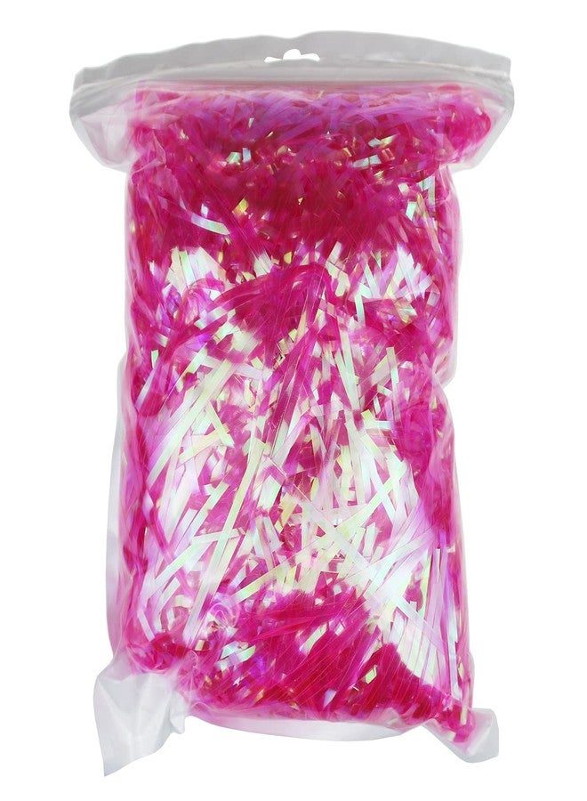Thintinick Iridescent Plastic Hamper Shreds, Rose Red, 250 Grams - Image 1