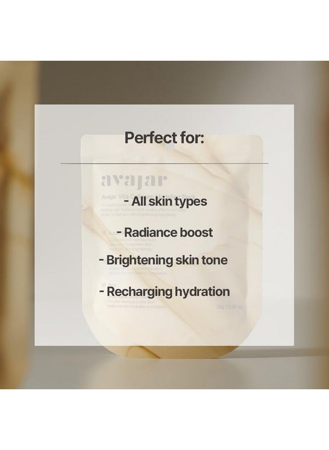 Avajar Avajar Vita Collagen Modeling Pack (0.98 oz) - Korean Peel-Off Clay Mask for Skin Radiance and Hydration with Hydrolyzed Collagen & Diatomaceous Earth, Spa K-Beauty Facial Treatment with Collagen  - Image 2