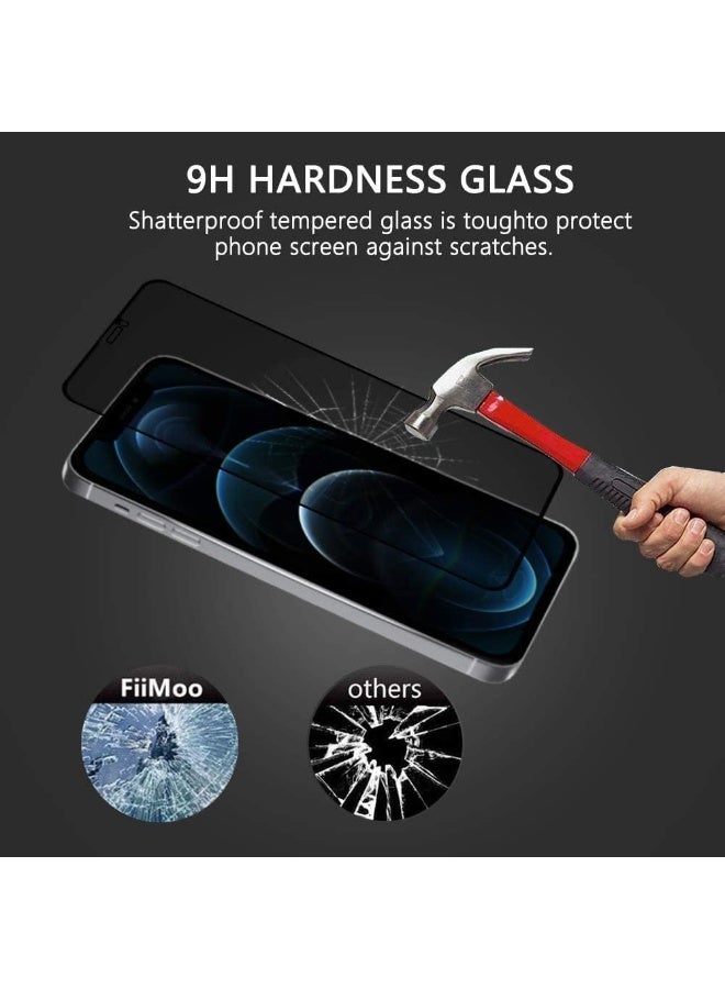 Privacy Screen Protector for iPhone 12 Pro Max, Anti-Spy 9H Tempered Glass, Case Friendly, Bubble-Free - Image 2
