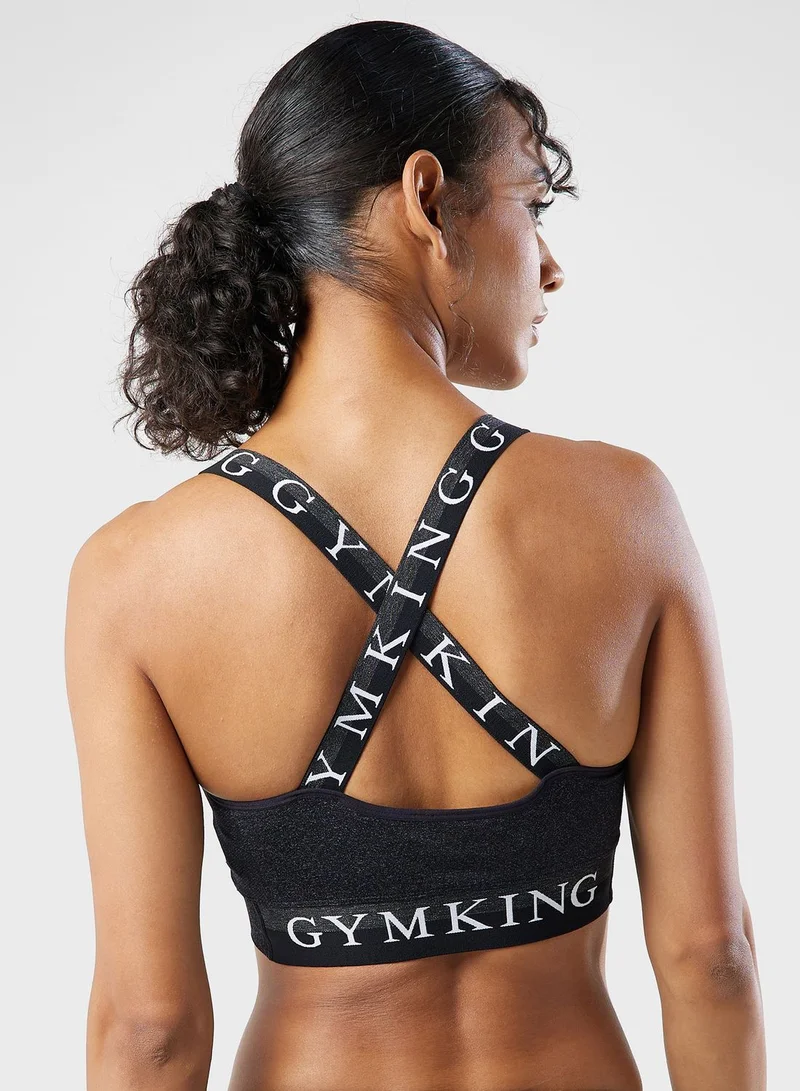 Gym King Logo Crossback Bra