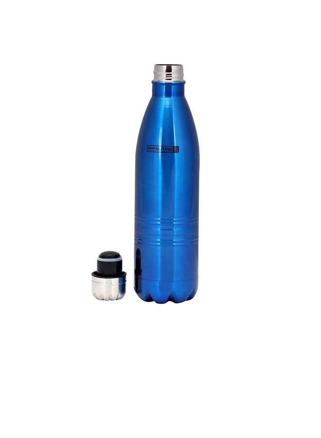 Royalford Stainless Steel Vaccum Bottle Blue - Image 2