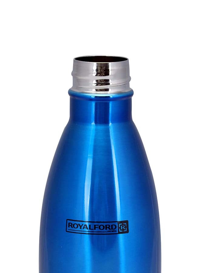 Royalford Stainless Steel Vaccum Bottle Blue - Image 3