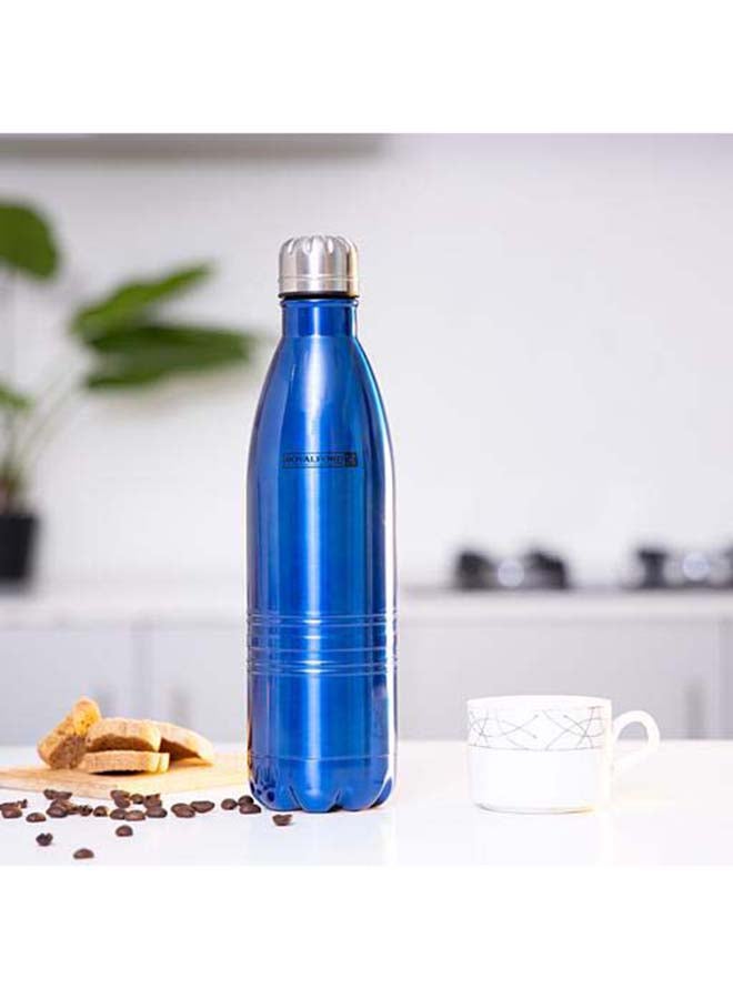Royalford Stainless Steel Vaccum Bottle Blue - Image 1