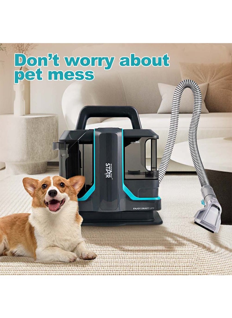 Winning Star - Carpet Cleaner Machine，Portable Carpet & Upholstery Spot Cleaner，powerful suction for Carpet，Upholstery,Couch, Rug, Sofa, Pet Stain & Car Seat - Image 1