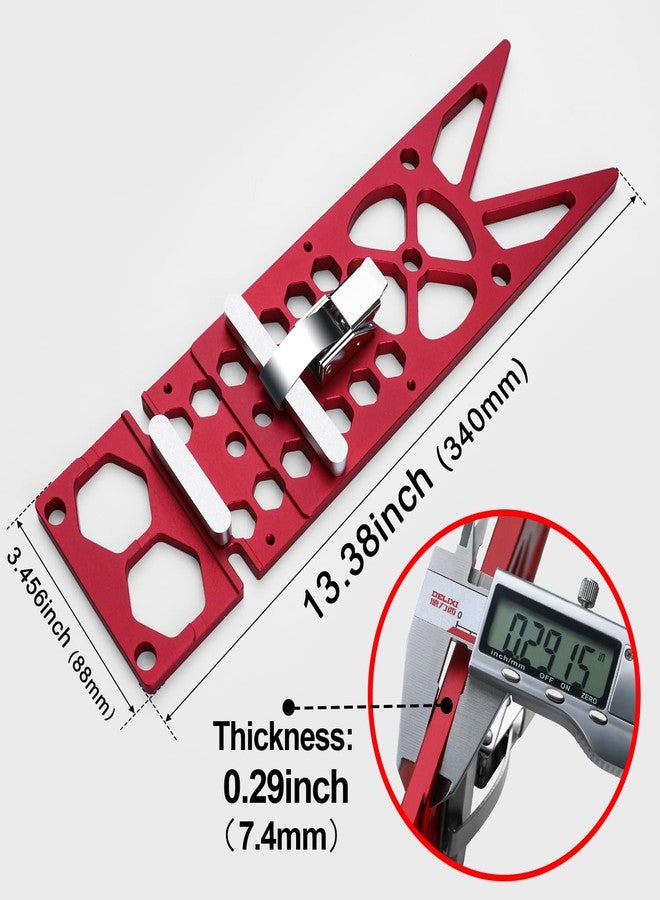 ViewReal Aluminum Track Saw Square Guide 13.4"CNC Milled 90° Right Angle Stop for Circular Saws, Compatible with Festool & Makita Rails - Durable, Easy-Install, Precise Woodworking Tool - Image 2