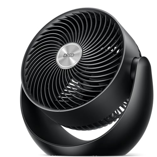 Dreo Fan for Bedroom, Table Air Circulator for Whole Room, 11 Inch, 40ft Strong Airflow, 120° adjustable tilt, 28db Low Noise, Quiet, 3 Speeds, 2025 New Desk Fan for Office, Kitchen, Home - Image 1