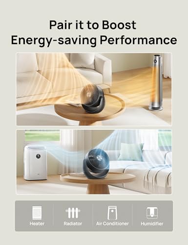 Dreo Fan for Bedroom, Table Air Circulator for Whole Room, 11 Inch, 40ft Strong Airflow, 120° adjustable tilt, 28db Low Noise, Quiet, 3 Speeds, 2025 New Desk Fan for Office, Kitchen, Home - Image 4