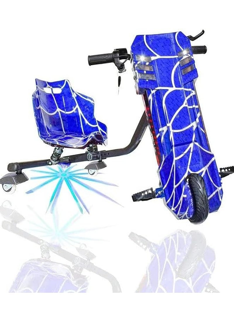 FACTUAL TOYS Electric Drifting Scooter 3 Wheel Electric Trike 360 Degree 36V - Blue Spider  - Image 2
