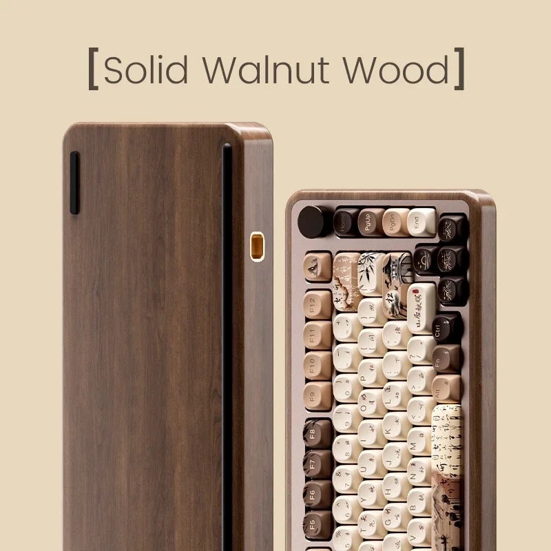 Akko MU01 Ansi and MU02 ISO Mountain Seclusion Wooden Mechanical Gaming Keyboard Hot-Swap 2.4G Wireless Type-C Wired - Image 3