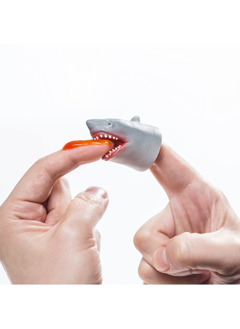 AQKILO AQKILO Shark Finger Puppet Set, Animals Puppet Show Theater Props, Novelty Toys Weird Stuff Gifts, 5Pcs  - Image 5
