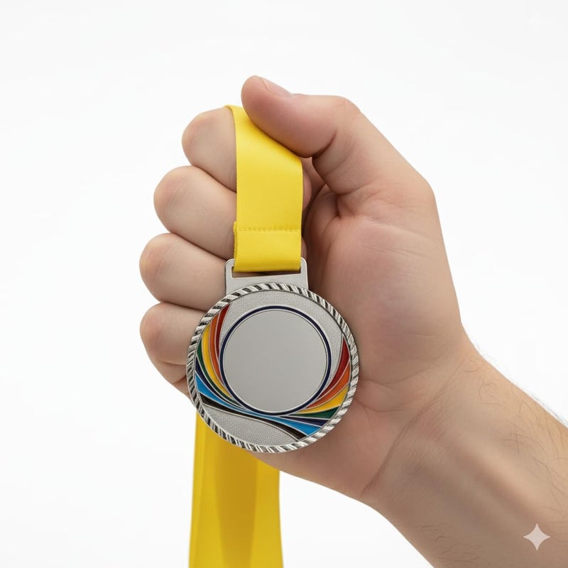 Canbee Sports Medal for School Winner, Olympic, Sports Champion, Cricket, Football, Badminton, Race, Volleyball, Basketball or Office RNR Rewards Madel (Premium - Set of 3 Gold, Silver, Browns) - Image 3