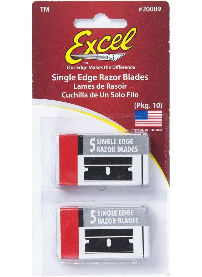 Replacement Razor Blades 10 Pack Excel Blades Single Edge Scraper Blades