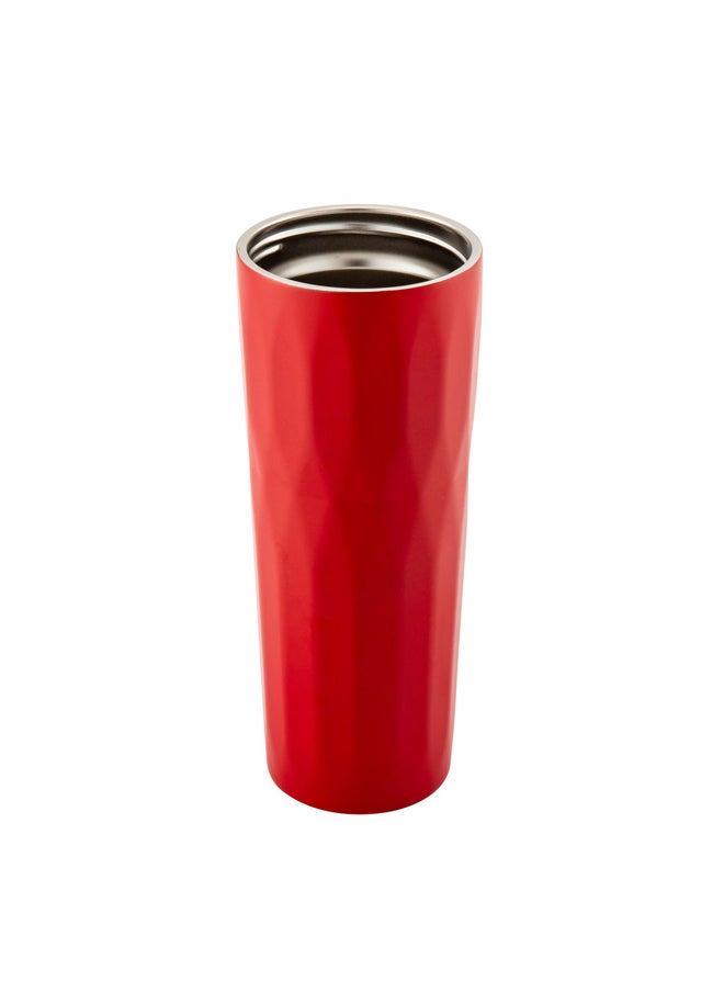 AL SANIDI Stainless steel tea and coffee mug, Coffee cup for trips and travel, Red, 6.5x21 Cm capacity 500 ml  - Image 3