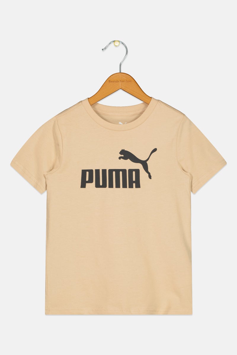 PUMA Kids Boy Short Sleeve Outdoor T-shirt, Beige - Image 1