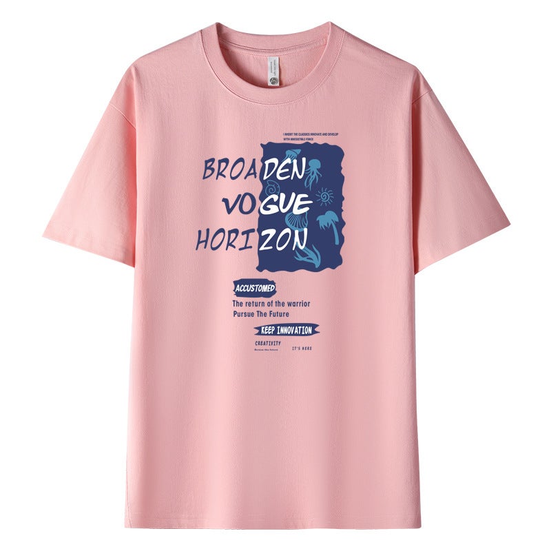 2024 New Nasa Men's Short-Sleeved T-Shirt T-Shirt, Loose, Casual and Versatile, Trendy Brand, Same Style for Men and Women, Same Style as Nasa - Image 4