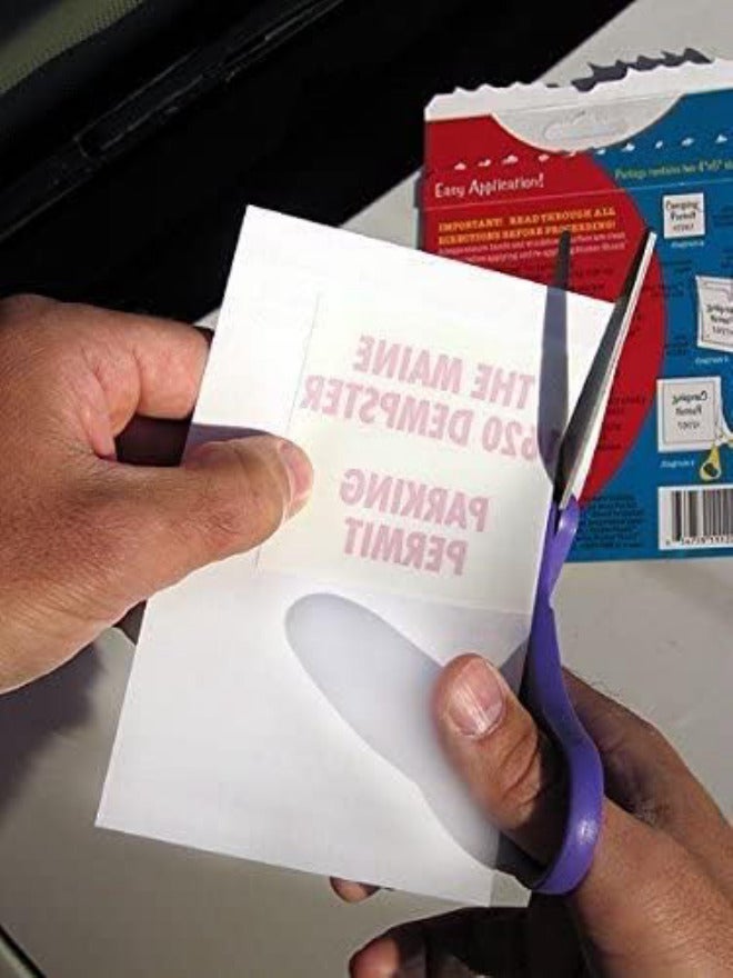 STICKER SHIELD درع الملصقات - أداة تطبيق ملصقات الزجاج الأمامي للتطبيق السهل والإزالة وإعادة التطبيق من سيارة إلى أخرى - عبوة واحدة من أوراق مقاس 4 × 6 بوصات (ورقتان إجمالاً) صلب ومقاوم للتشوه - Image 5