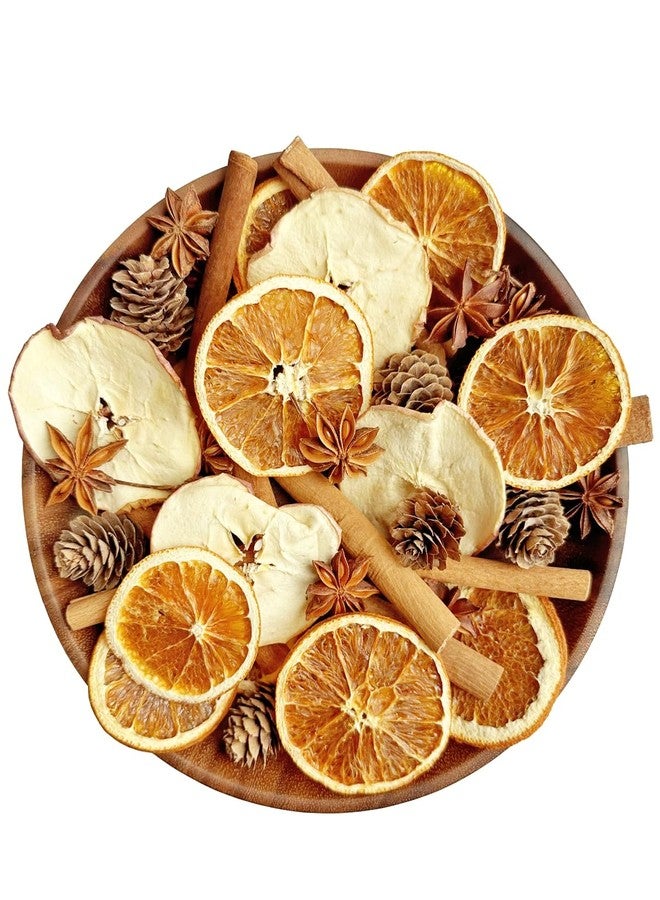 Pextian ٤٥ قطعة من حشوات أوعية البوتفوريه الخاصة بعيد الميلاد، بوتفوريه للطبخ على نار هادئة مع أعواد القرفة، اليانسون النجمي، شرائح البرتقال المجففة، مخاريط الصنوبر الصغيرة، التفاح، حشوات أوعية مزخرفة لتزيين المنزل الجديد، هدية مثالية للمضيفة - Image 1
