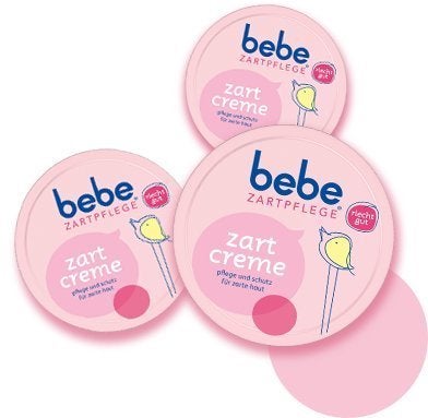 Bebe Zartcreme Baby Cream travelsize 50ml Pack of 3